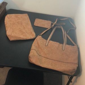Leather tote